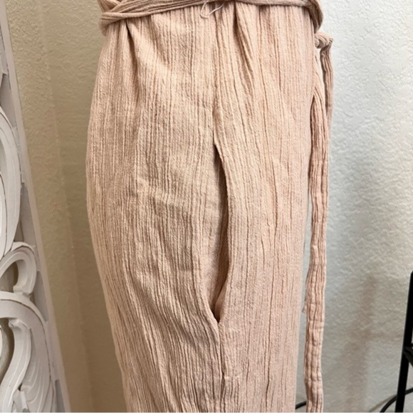 WAYF Spector Tie Strap‎ Crinkle Jumpsuit Size M - Picture 9 of 11